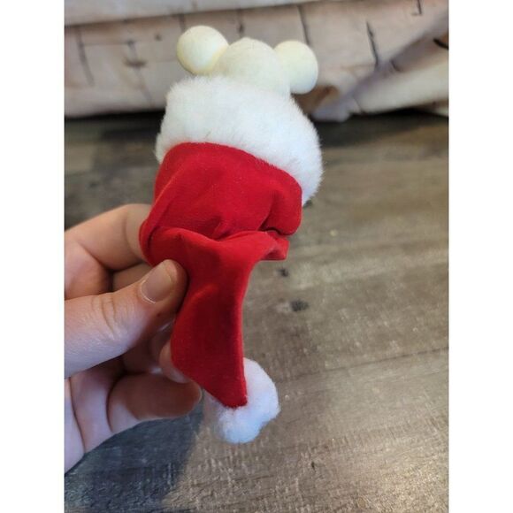 Santa hat mistletoe happy Mouse mice ornament Xmas decor - Picture 6 of 8